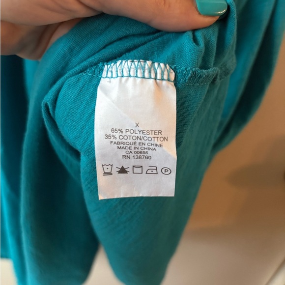 Chic Turquoise Ruffle Mini Dress - Picture 5 of 5